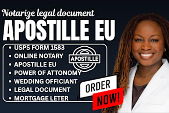 notary legal document, usps 1583 form, apostille eu, legal signing, affidavits