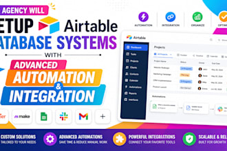 our agency will setup airtable database systems with advanced automation