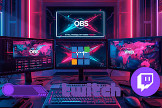 setup vmix obs streamlab twitch youtube streaming