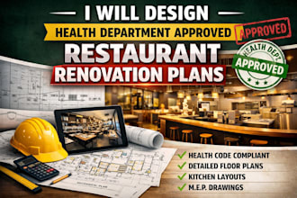 design health department approved restaurant renovation plans