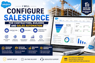 configure salesforce for contractors, builders and sal