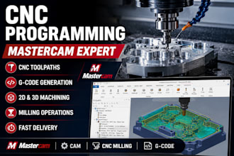 create cnc toolpaths and cam programs using mastercam and solidworks