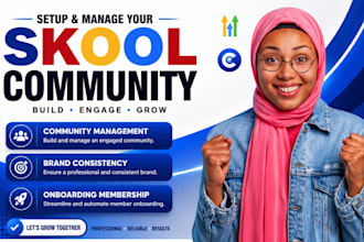 skool community setup skool credit repair setup skool online course community