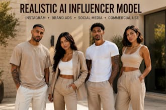 realistic create ai influencer model instagram fanvue ai fashion modelling