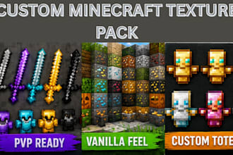create custom minecraft texture pack resource pack pvp vanilla textures