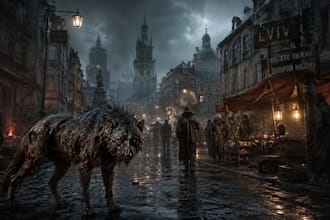 design cinematic ai prompts of post apocalyptic ukraine