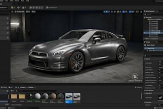 model realistic 3d vehicle unreal engine  games and animation and rendering