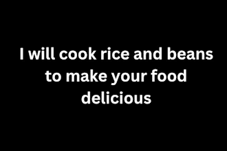 cook rice and beans for your meal