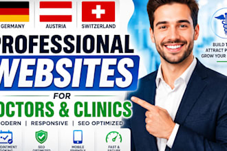design professional websites for doctors and clinics in dach market