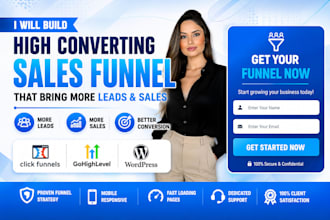 design clickfunnels sales funnel, clickfunnels landing page, samcart, leadpages