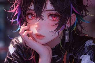 making anime artwork illustration with high quality for you
