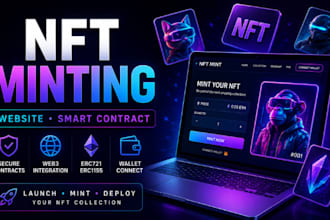 build nft minting website and nft smart contract