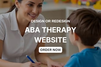 design aba therapy website or redesign aba therapy website