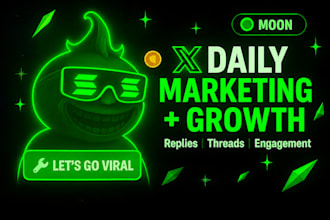 do daily x marketing for memecoin crypto marketing increase x engagement x reply