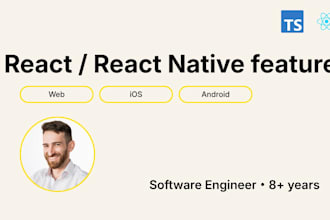 implement a react or react native feature or bugfix