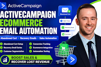 build activecampaign ecommerce email automation abandoned cart