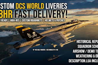 create or design custom dcs world liveries in 48hours