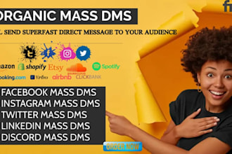 send facebook mass dm, instagram dms, tiktok direct message telegram bulk