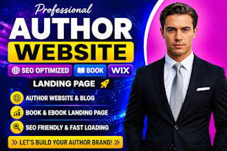 author website, SEO website, book landing page, ebook website, author site