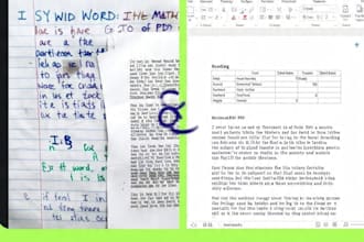 do ms word typing, formatting and document design