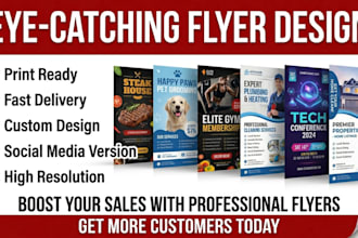 design pro restaurant, local business promotional flyer to get customers fast
