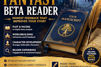 be your fantasy beta reader for plot pacing and worldbuilding