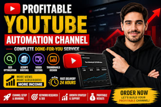 build a profitable youtube automation channel with SEO, scripts