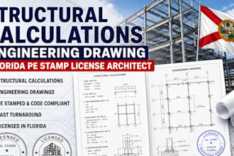 florida structural architect structural plan permit drawings engineering stamp
