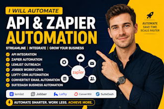automate api lemlist zapier ai automation jobber lofty convertkit suitedash