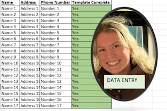 complete data entry or virtual assistant one off projects