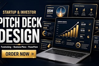 design redesign powerpoint presentation investors pitchdeck business startup