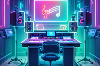 design custom anime vtuber backgrounds, streaming environments and live2d scenes