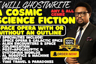write cosmic science fiction or space opera adventure