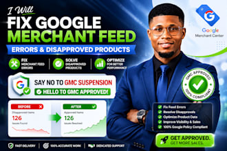 fix google merchant feed errors, fix gmc suspension, solve disapproved product