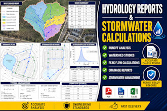 prepare hydrology reports and stormwater calculations