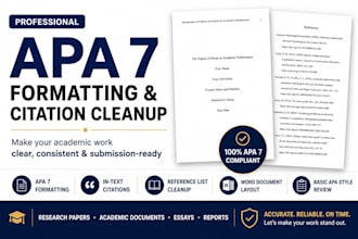format your paper in apa 7 and fix citations
