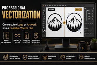 manually vectorize your logo, image, or artwork