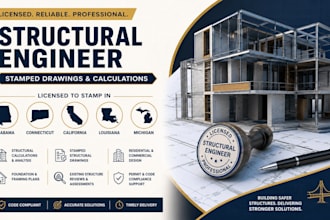 structural engineer stamp in alabama connecticut california louisiana michigan