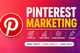 do pinterest marketing, SEO and account management