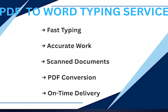 type PDF to word