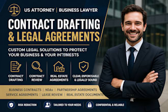 be your US attorney for contracts, residential lease review and agreements