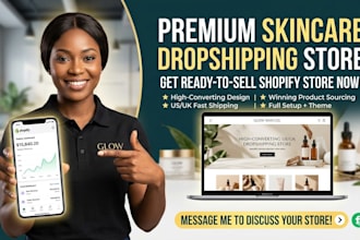 build a high converting USA skincare shopify dropshipping store