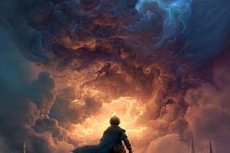 draw fantasy book cover, illustration