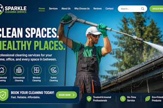 design redesign wix gutter cleaning service website home maintenance website