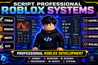script professional systems in roblox studio