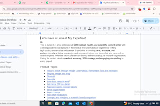 write SEO medical content, healthcare blogs, and articles