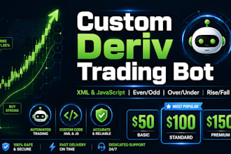 build a custom deriv trading bot with XML and javascript for automated profits