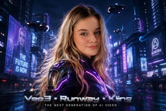 cinematic ai video ads, ugc sci fi trailers veo, runway higgsfield