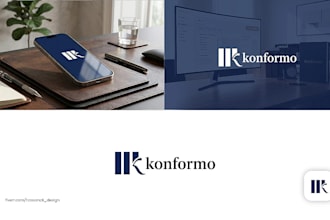 design modern minimalist logo for tech startup, saas, app or software