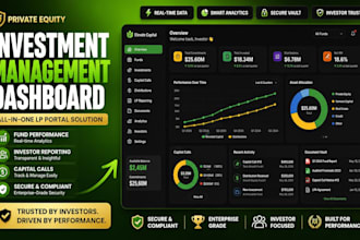 do private equity lp investor portal capital call dashboard react vite firebase